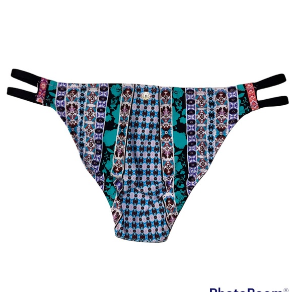 Nanette Lepore Multicolor Cut Out Sides Bikini Bottom - Picture 2 of 10